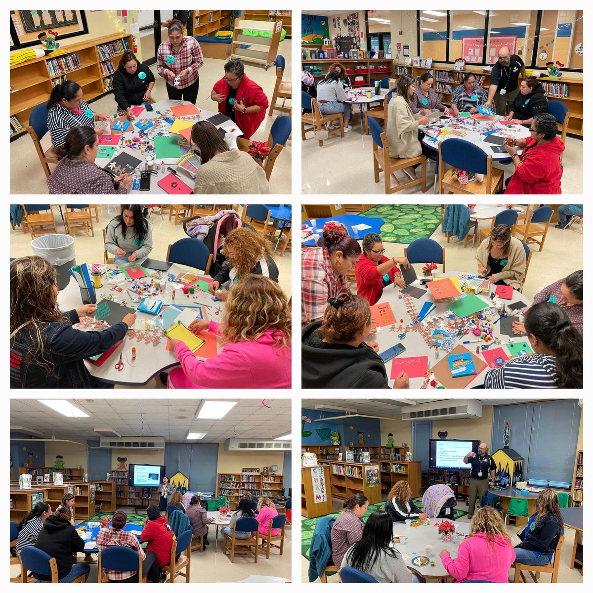 Had a wonderful time with our parents, creating holiday cards and learning about literacy at home. Thank you @HISDFACE