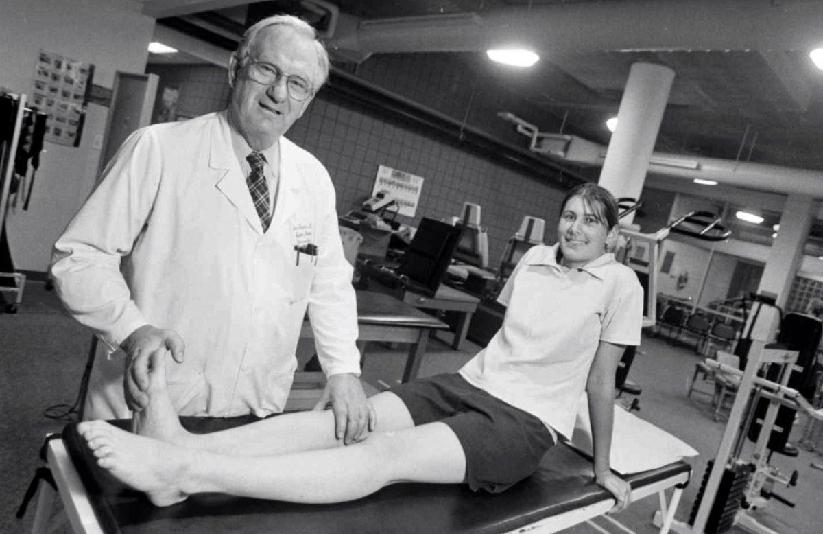 pmacdonald16's tweet photo. Peter Fowler, sports medicine expert, was a pioneer in arthroscopic knee surgery  https://t.co/iNCtG161Rc https://t.co/FYxbs0OGWP