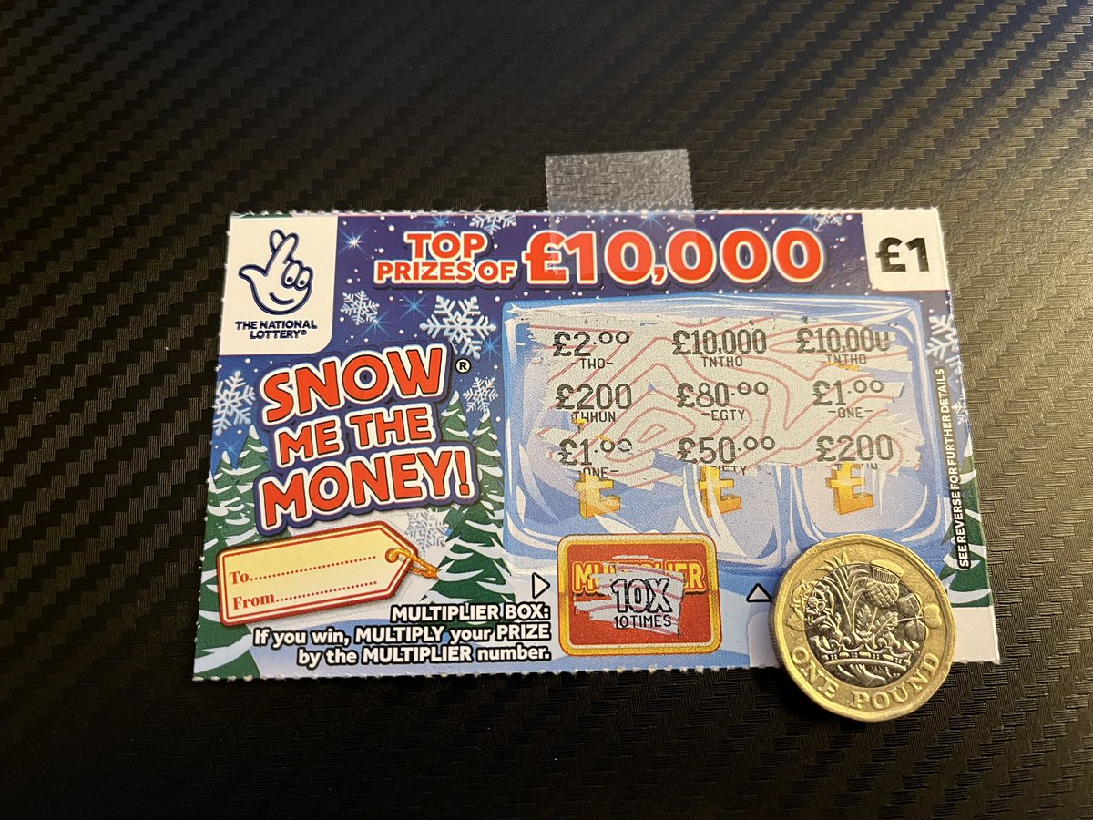 danielpeake's tweet photo. Day 13 of #Scratchvent was a raging success… for the National Lottery who did not give me any money. No win today! 

£12 won in 13 days, still respectable. https://t.co/lq6RgfIdtr