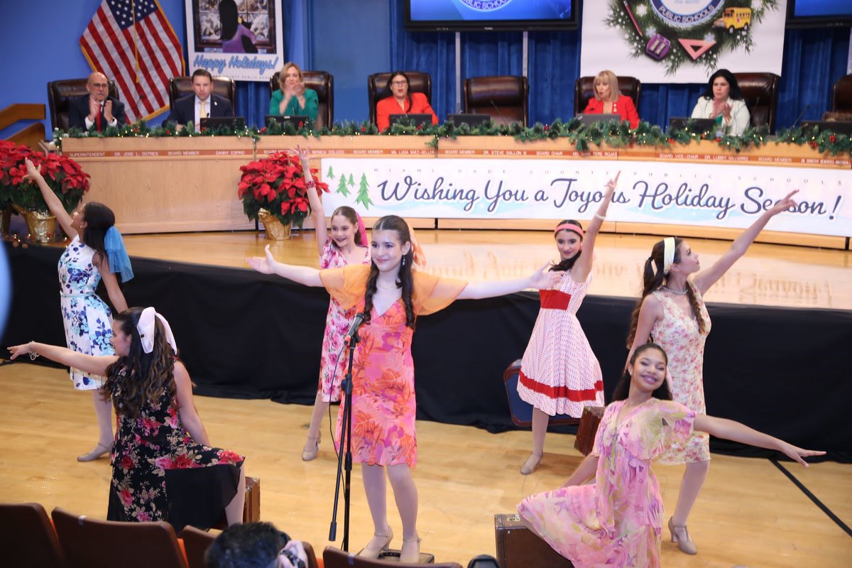 SuptDotres's tweet photo. I would like to recognize and thank the talented students from Miami Arts Studio 6-12 at Zelda Glazer for their beautiful performances during today's School Board meeting.  #ArtsInOurSchool https://t.co/RxVSVmrVIZ