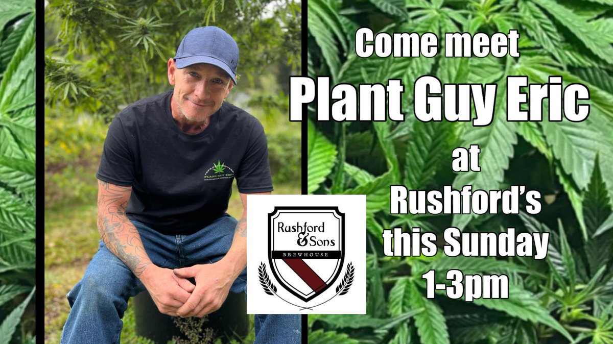 420LisaZ's tweet photo. If you happen to be in the #centralMass area this Sunday, stop by Rushford & Sons Brewhouse on Grove St in Upton to meet @PlantGuyEric
πͺ΄πππΌ
#letsgetgrowing #growyourown #Homegrown #medicalmarijuana #uptonma #Massachusetts
#cannabiscultivation #localbrewery #plantguyeric https://t.co/jCnFmxjYFP