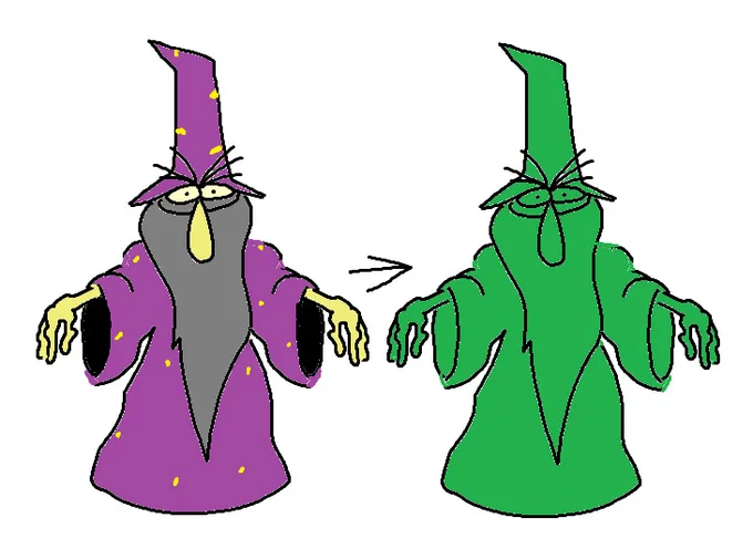 when patrick eventually caught up to me the dream cut to the gamebanana page of a nonexistent 90's tank control early 3d evil wizard computer game except the wizard was coloured a sickly green. like this (5/5) 