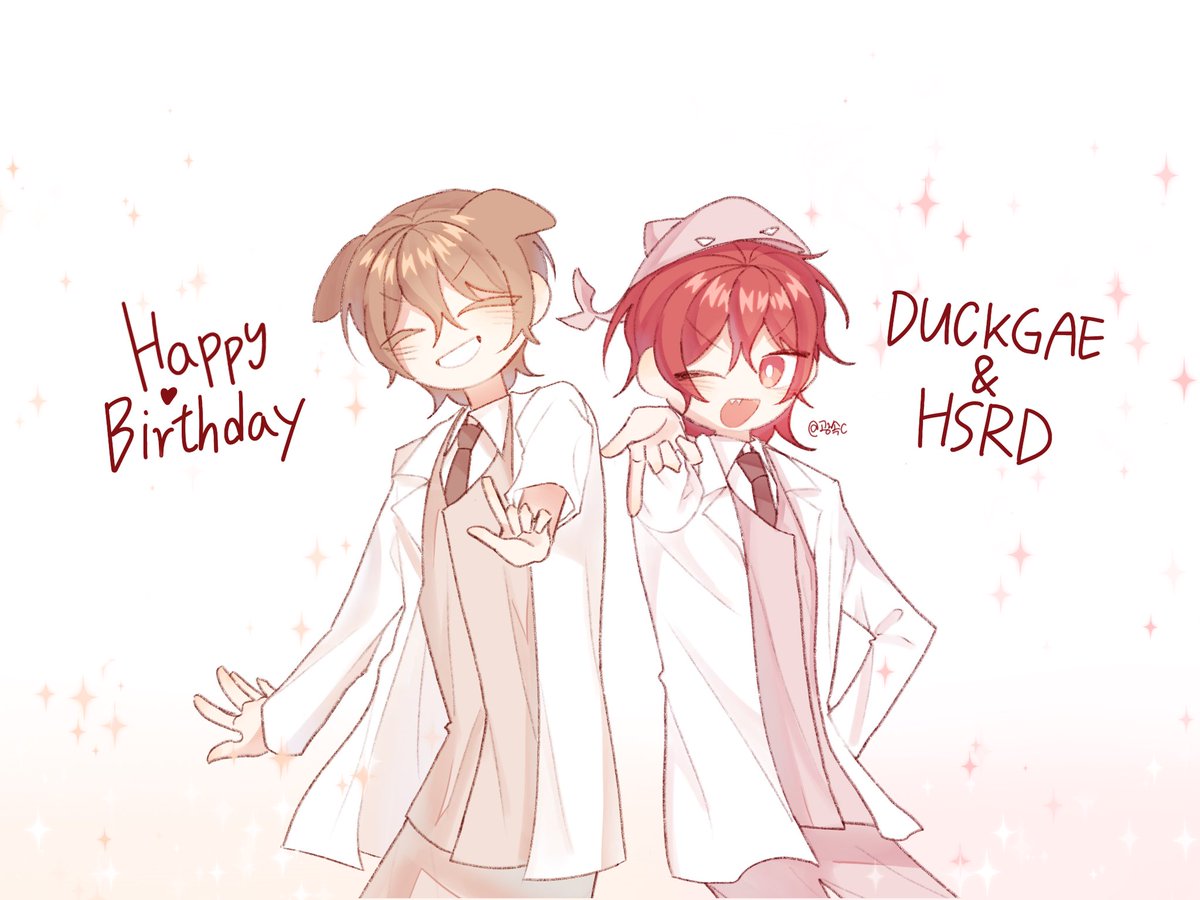 #HAPPY_DUCKGAE_DAY
#HAPPY_RATH4R_DAY
#영환이_영원히_행복하자
#용암상어_생일축하_가보자고 

 해시 바뀌었단 소식 듣고 재업했어요! 
두 분 생일 다시한번 축하드립니다🎉🎊
