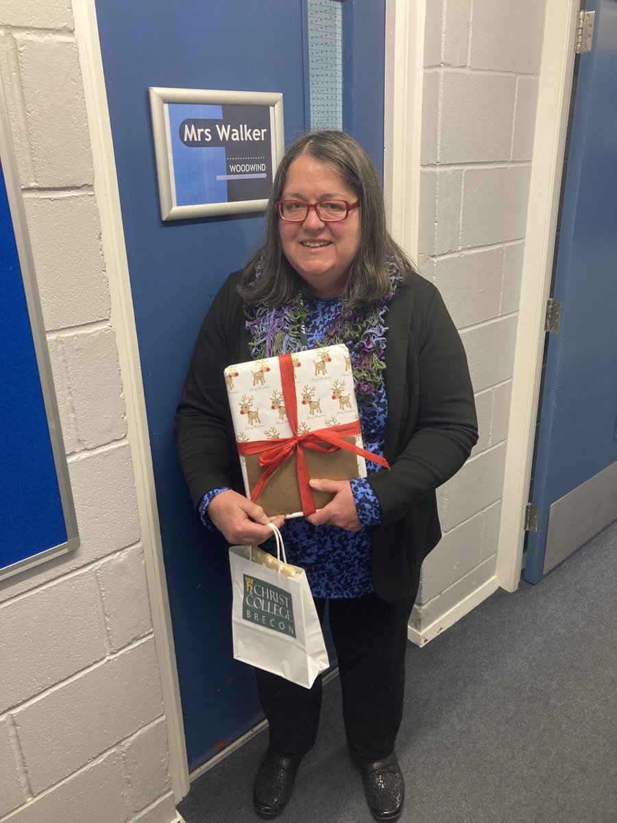 Today we said a formal goodbye to Mrs Walker who has been teaching all woodwind instruments at #CCB for 36 inspiring years! In that time, she has worked for 7 Directors of Music and 4 Heads! Thank you for everything Mrs W. We salute you.