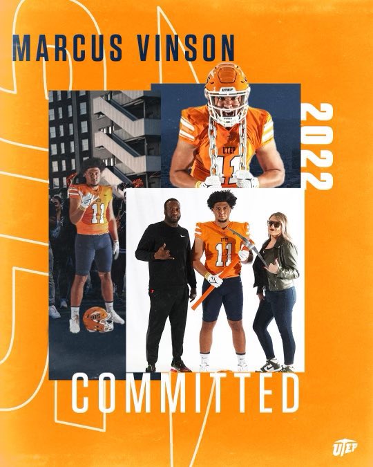 2023 (<a href="/KC_MTXE/">Kilgore College Football</a>) JUCO TE <a href="/MarcusVinson_/">Marcus Vinson</a> commits to UTEP <a href="/UTEPFB/">UTEP Football</a>
