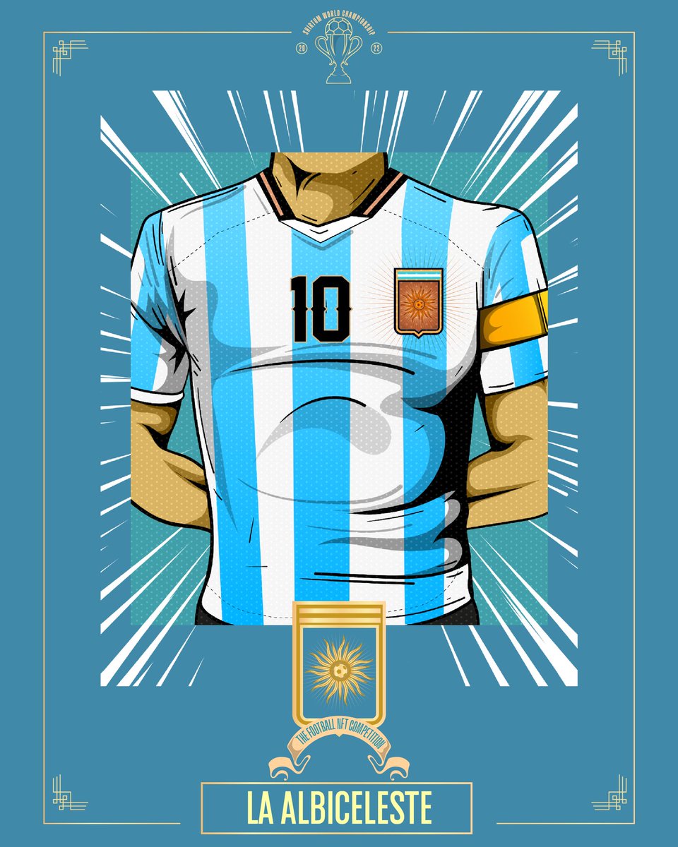 Shirtum's tweet image. ⚽️ Who will lift the trophy? 🏆 

🇦🇷 La Albiceleste V  Les Bleus 🇫🇷 #SWC22
