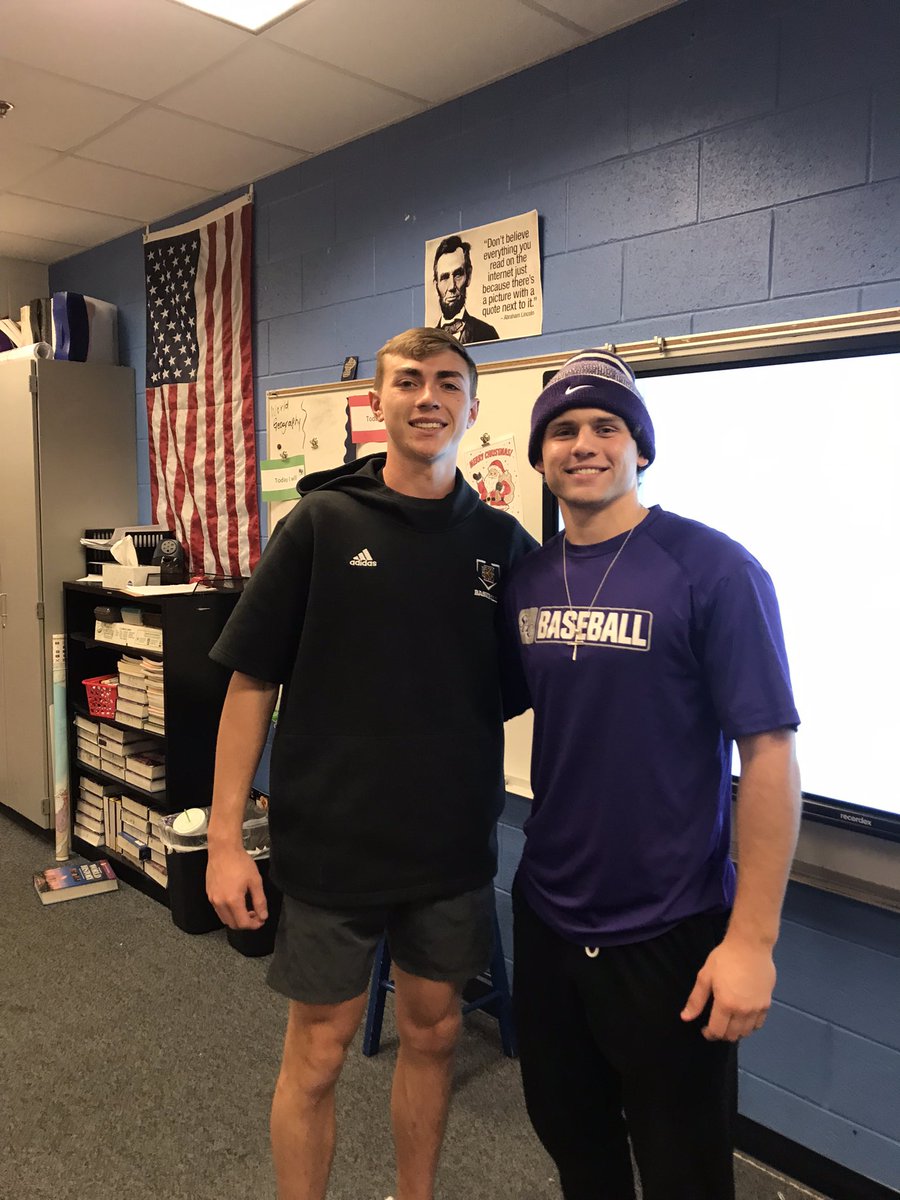 NPPackBaseball's tweet photo. Day 3 of Wolfpack Way. We had Spring Hill’s Parker Doyle and KSU Chris Cole. They spoke about creating your own opportunity in order to get lucky. Both of these guys have had to grind to get where they are today!! https://t.co/D77DxLvpB1