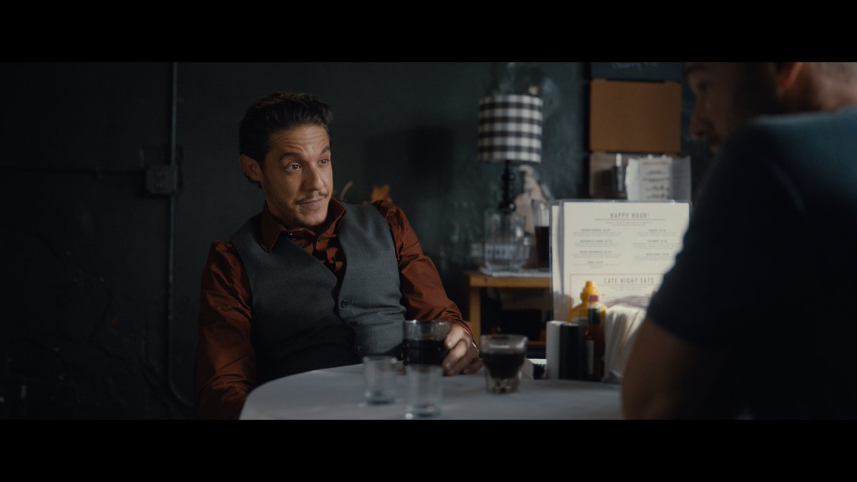 Congratulations to <a href="/TheoRossi/">THEO</a> for his 2023 <a href="/filmindependent/">Film Independent</a> Spirit Awards nomination for #EmilytheCriminal! To celebrate, here's a shot of Theo doling out some life advice to a beleaguered Jake McLaughlin. #scifi #thriller #indiefilm