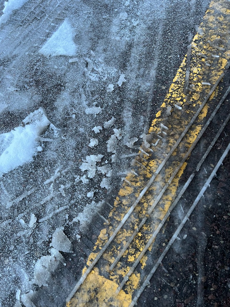 Roads in Sioux Falls are incredibly slick at the moment. Just went sliding down 57th near Bahnson. Blessed no one was ahead of me. #sdwx #besafe