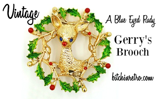 RetroCEO's tweet photo. Who doesn't #love #Rudolph the red nosed #reindeer?  A true #holiday classic, updated in this #vintage #Gerrys version with sapphire blue eyes. Enamel #ornaments &amp; #holly wreath surround a blue eyed Rudy. Very #kitschy and #cute.

#giftideas #bitchinretro

https://t.co/O3F4Vs99u3 https://t.co/7uyi1F6I9d