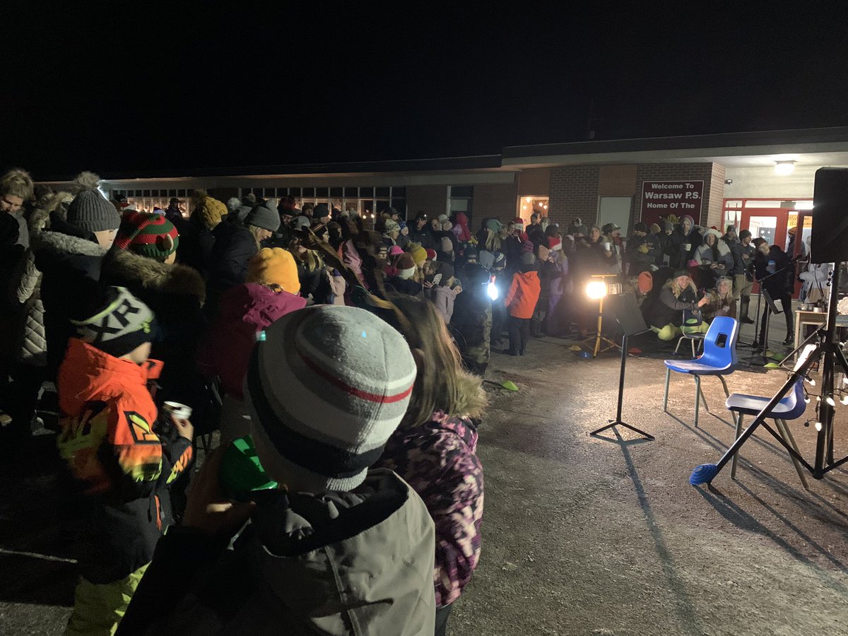 We’re having an awesome time at our outdoor Winter Concert!  Great turn out and the hot chocolate is delicious.