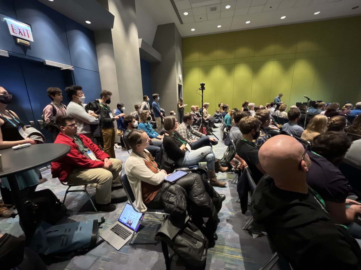 Dear <a href="/theAGU/">AGU (American Geophysical Union)</a> - Please give Cryosphere larger rooms for future AGU meetings. We are growing rapidly and we need seats for people! #AGU22