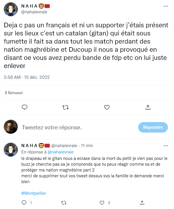 Outofnone1's tweet photo. Il semble que le conducteur soit un gitan Catalan... au dire de plusieurs personnes du quartier de la Paillade à #Montpellier... (cc @DamienRieu @FrDesouche) https://t.co/FHSTsuJMN0