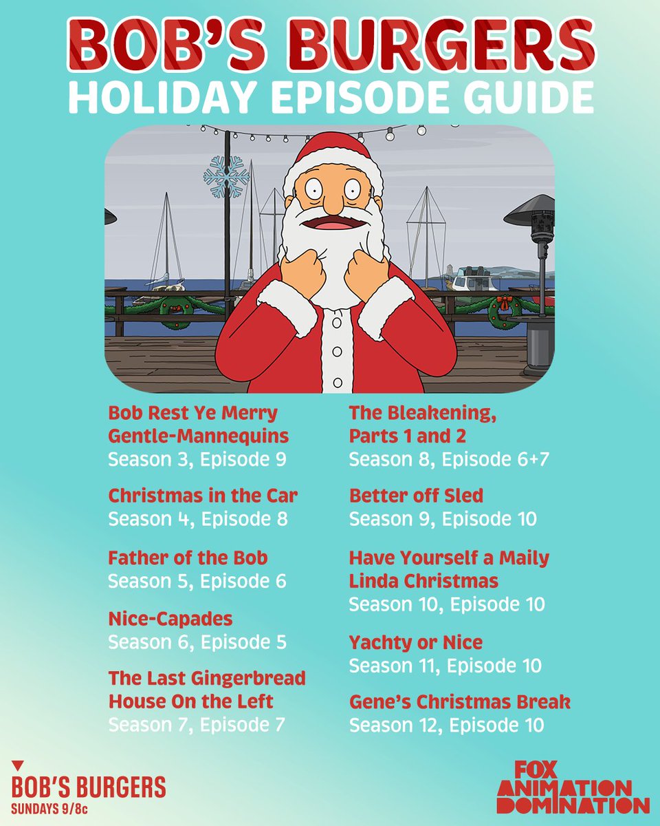 Bob's Burgers on Twitter "No time to binge like the holidays! Watch