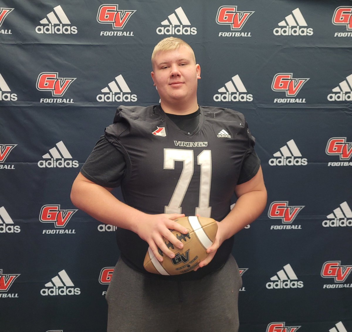 Thanks <a href="/coachdfulton/">Derek Fulton</a> <a href="/CoachJoeWoodley/">Coach Joe Woodley</a> for the visit and offer!  <a href="/GVVikingFB/">Grand View Football</a>