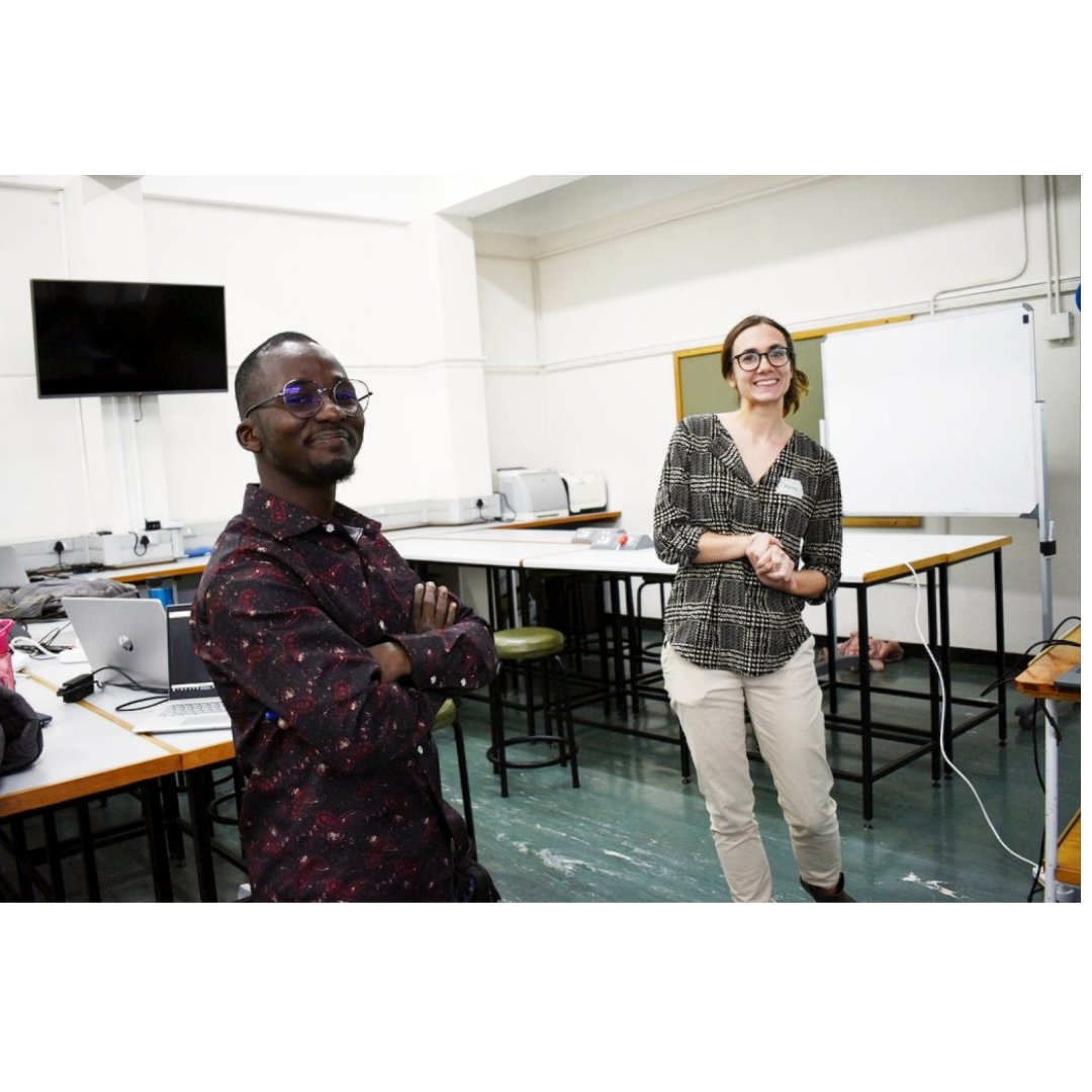 Delighted to have spent last week with Anna Bird sharing our work and training African researchers on Open reagents production during the <a href="/TReNDinAfrica/">TReND in Africa</a> &amp; @ibroSecretariat Neuroscience School happening in Cape Town, SA.
<a href="/openbioeconomy/">Open Bioeconomy Lab</a> <a href="/LabMboa/">MboaLab</a>, <a href="/BeneficialBio/">Beneficial.Bio</a> Bio
