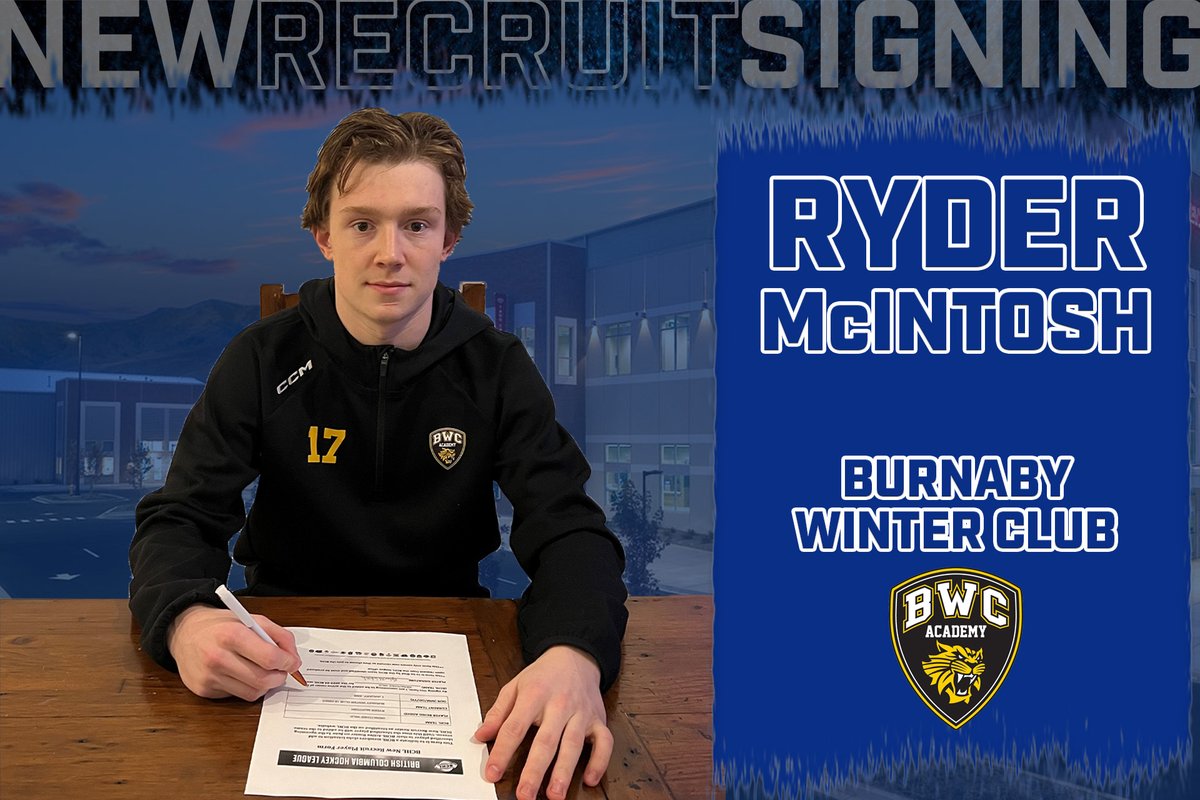 WHLwild_'s tweet photo. We're putting 🖋️ to 📜 and signing new recruits for the 2023-24 season...congratulations to our first of the year, as Ryder McIntosh commits to joining the #WildFamily!

✒️ https://t.co/t6iBVZLrAf

#RestoreTheRoar https://t.co/DCqOYt0Xsz