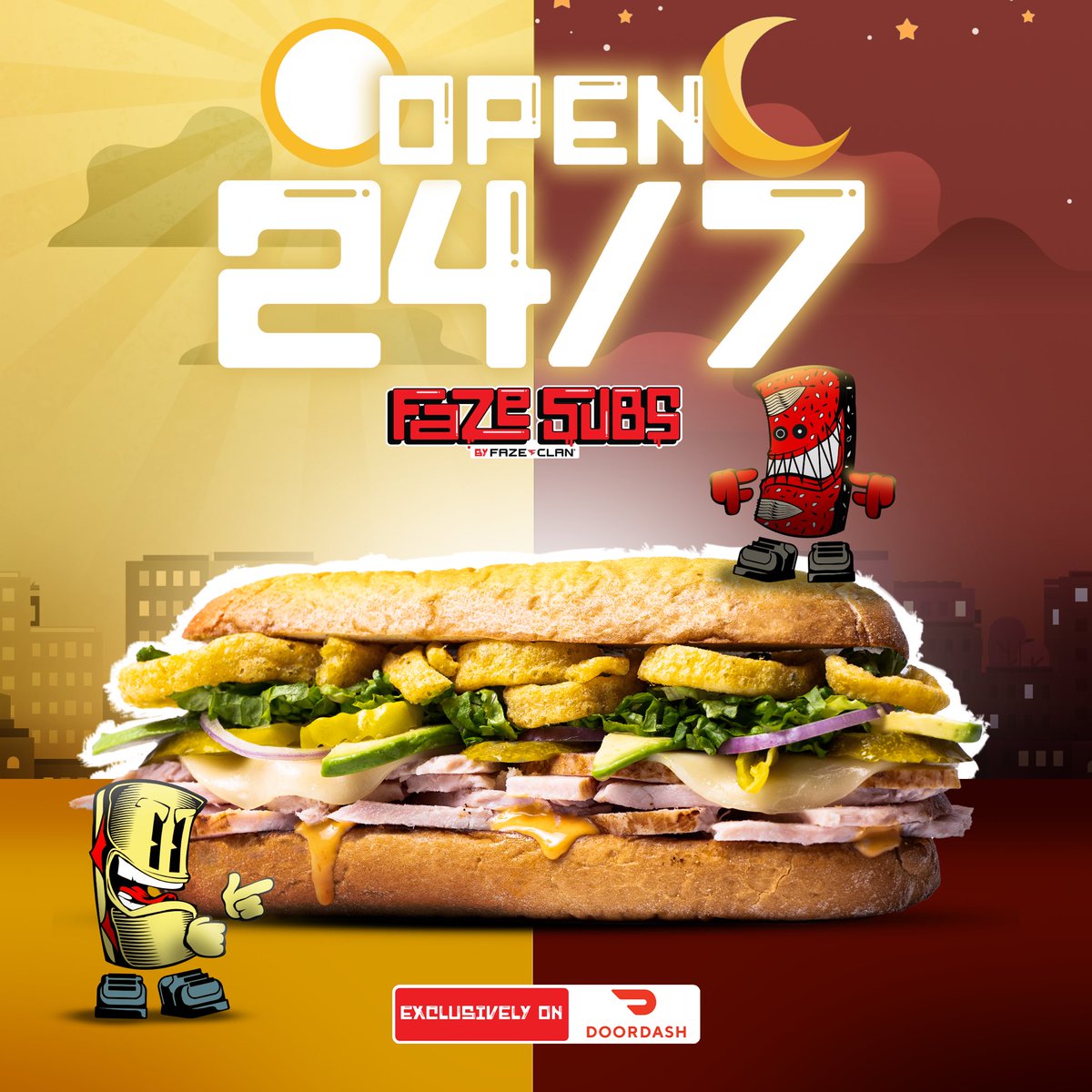 FaZe Subs on Twitter "43 new locations and they’re all open 24/7"