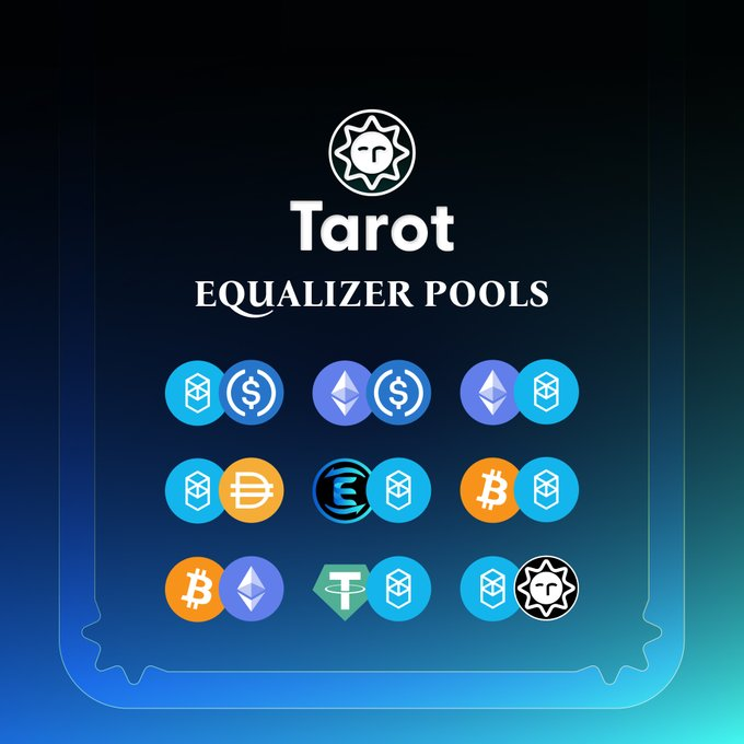 FLS_News_1's tweet photo. 🃏 @TarotFinance Nine New @Equalizer0x Lending Pools!

🃏 #Equalizer is a DEX that uses a vote escrowed model to drive liquidity to the highest volume pairs.

⬇️INFO
https://t.co/YqP33qK1Nu https://t.co/AfzQBURy3V