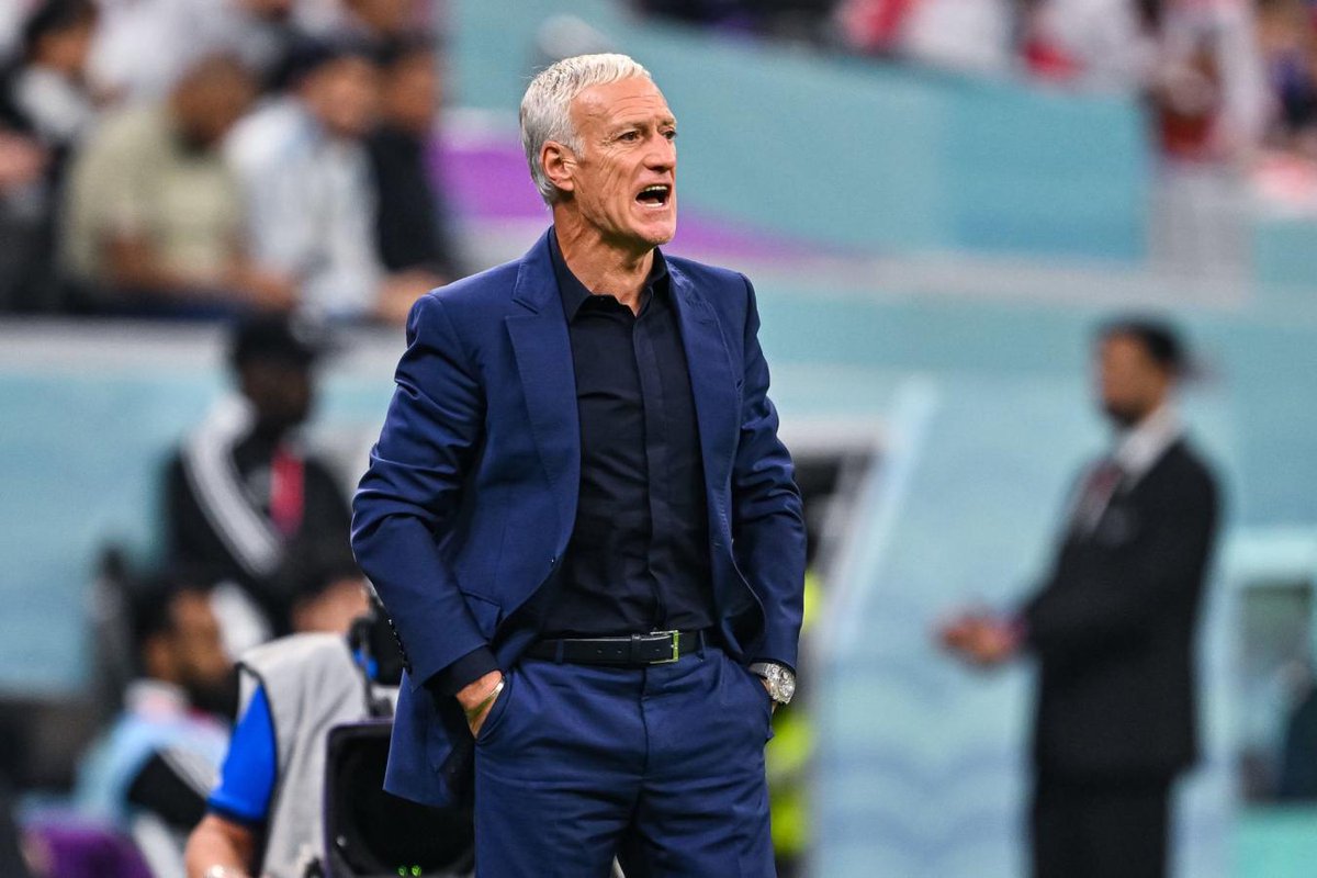ProfeHerrera's tweet photo. Didier Deschamps: "Ha sido un partido importante, con garra y emoción. Llevamos un mes juntos, nunca es fácil pero aquí está, ha sido felicidad hasta ahora y mis jugadores están recompensados, así como todo el grupo. Iremos por el título el domingo" https://t.co/QEMXdG1W0k