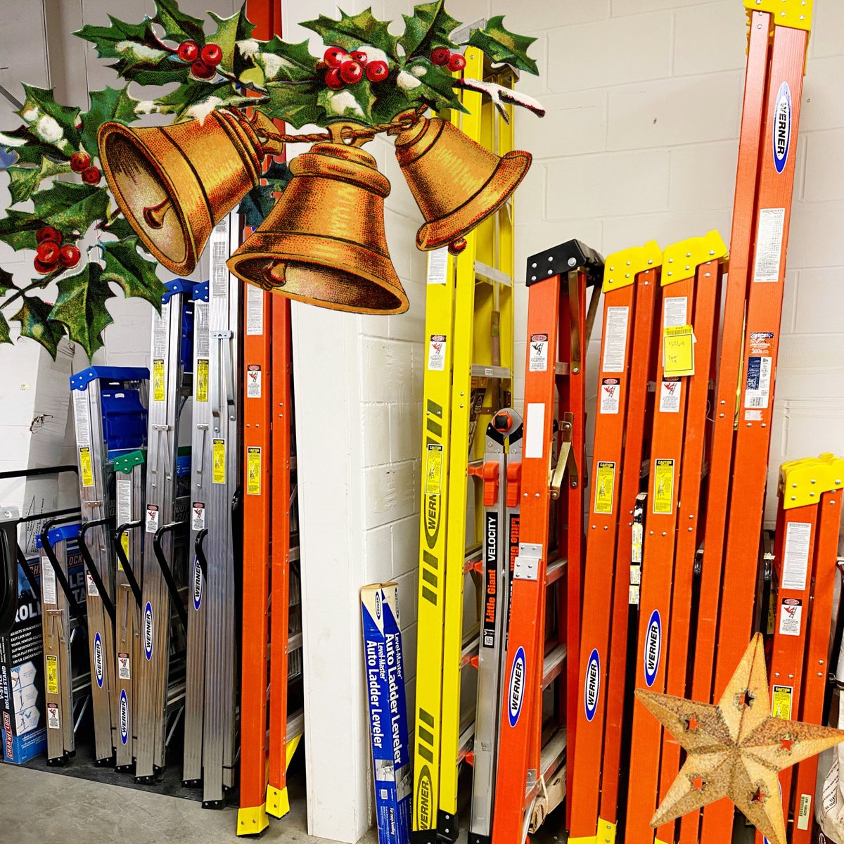 highwaylumber's tweet photo. 🎅 GRAB &amp; GO GIFTS! 🤶 Ladders big and small are always needed and make a great gift! https://t.co/SB63EhfHHR
