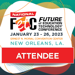 mslaurenberry's tweet photo. Registered and ready to rock and roll at @fetc 2023! Let's gooooooo!! @awagster14 #FETC23 #FETC #NOLA #EdTech #InnovEd #PD #EdLeadership https://t.co/LN9KqiUA8D