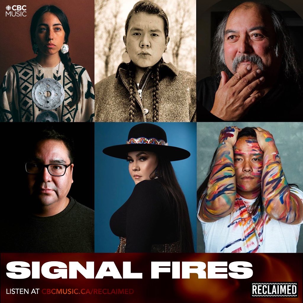 🔸NEW EPISODE🔸 Indigenous songs can be like SIGNAL FIRES, sending messages out to the world 🔥🎶 From powwow and round dance to Indigenous jazz, hear music from Mali Obomsawin, Ethan Pasquayak, @_aysanabee_ @AlanSyliboy & more cbcmusic.ca/reclaimed 📻 Wednesday 6pm @CBCMusic