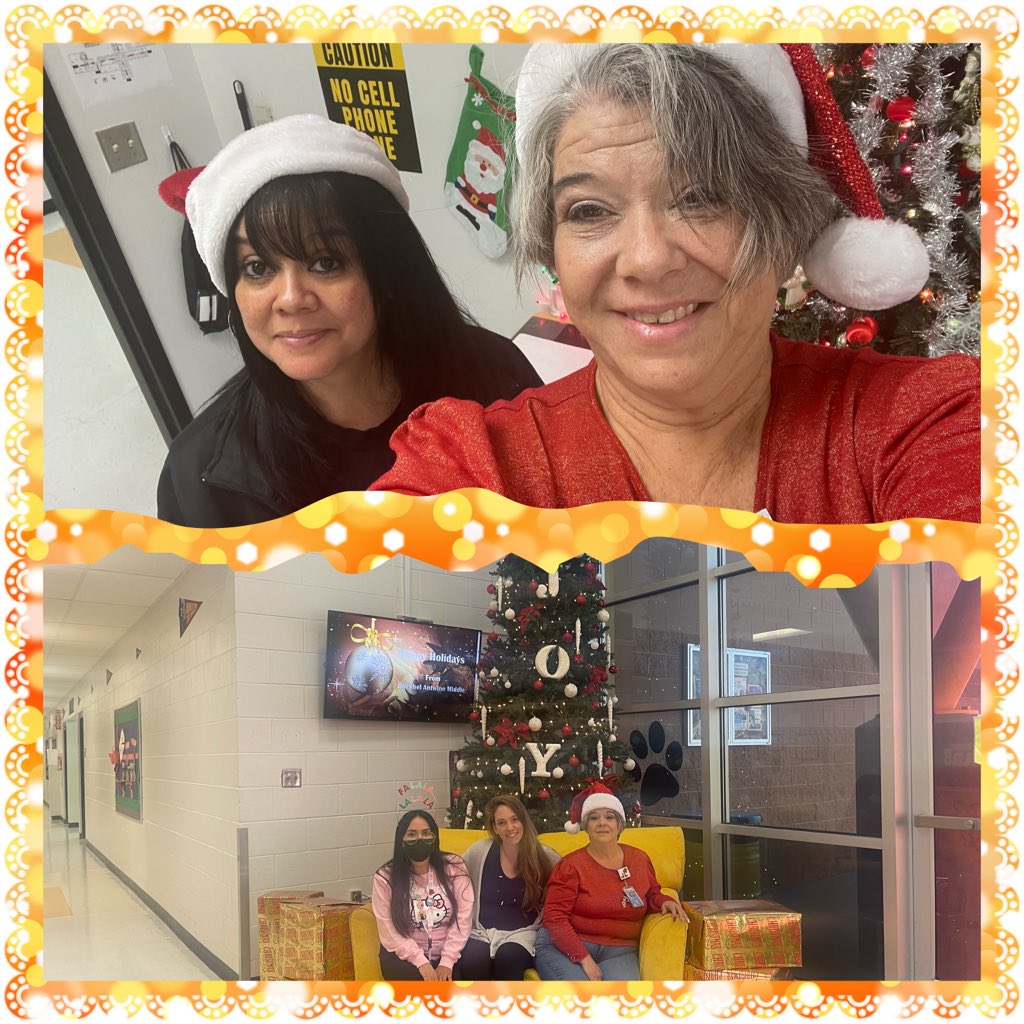 8th Grade Yellow House .  Celebrate Christmas.  I found the lost elf! <a href="/HAntwine_MS/">Patricia Pedroza</a> <a href="/MChavez_AMS/">Monica Chavez</a>