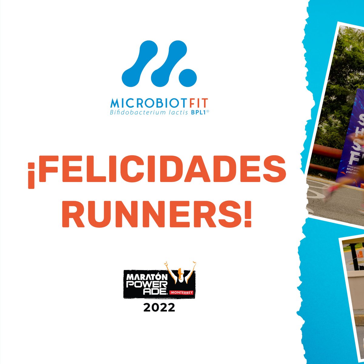 Maratonmty's tweet photo. Hiciste un trabajo increíble, y nos alegra haber formado parte de ese viaje. 🎉 Felicidades por tu maratón. No olvides tu @MicrobiotFit durante la próxima carrera: ¡el entrenador personal para tu microbiota!🤗
#stayhealthystayfit #microbiotfit #probioticos https://t.co/oeYztA3SWo