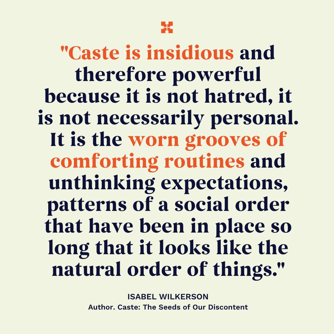Converge_Change's tweet image. &quot;Caste is insidious and therefore powerful because it is not hatred, it is not necessarily personal...&quot; -- @Isabelwilkerson, author of #Caste  #RISE #ConvergeForChange