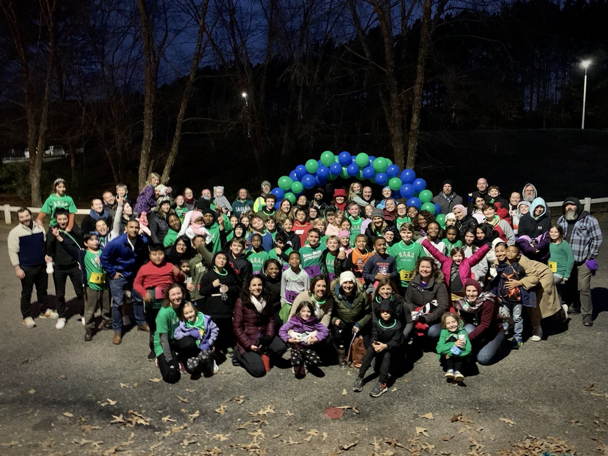 cindirparker's tweet photo. Third try WAS the charm! A most awesome end to our @Yates_Mill FrogLegs Run Club! So proud of all our 5k rockstars and family coming out to cheer and help make it such a success! @ReneAlfordAP @YMESPTA #YMES #wearefamily #runners #bravo https://t.co/2lJq08nMu4