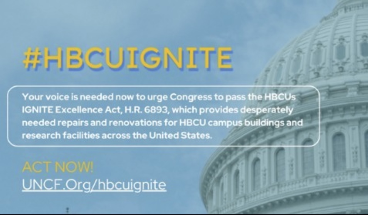 VAUnion1865's tweet photo. TODAY | #VUU students are encouraged to support the #HBCUIGNITE Excellence Act, providing funding for #HBCU campus repairs and renovations.
Click the link for more info on how you can support: https://t.co/F9s86kNkfv https://t.co/JwQEiTiH7s