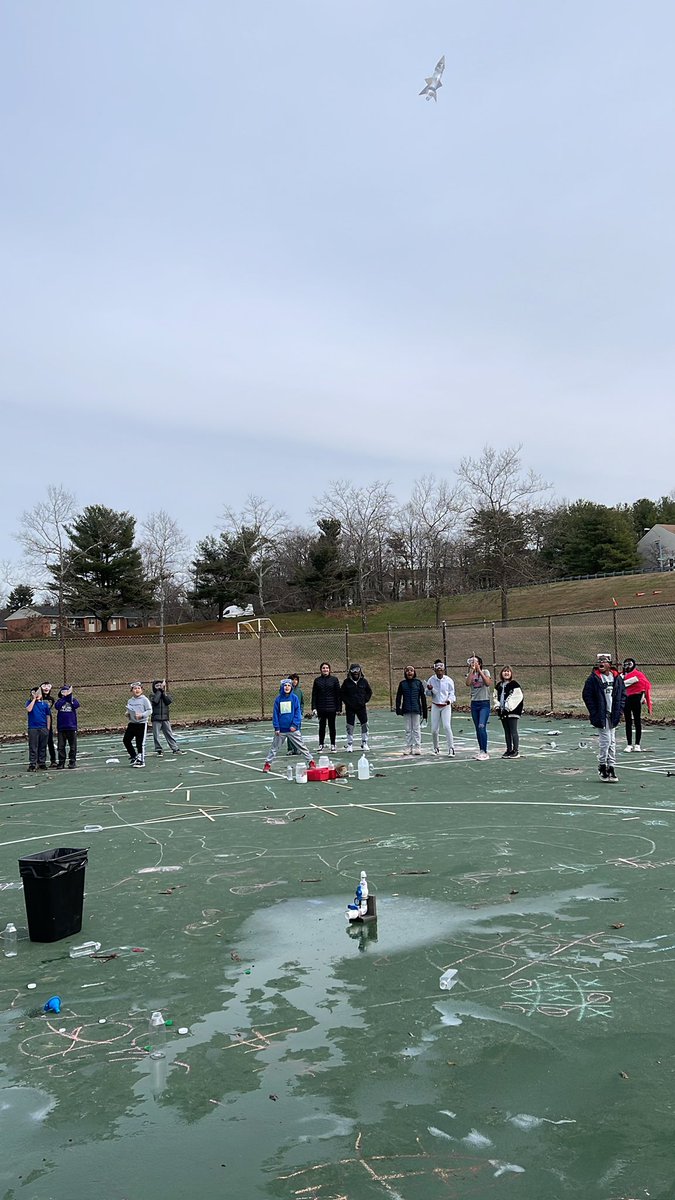 MrManzoBCPS's tweet photo. Ss had a lot of fun testing out which chemical combination would be the best fuel! We were able to have some really successful launches! #blastoff #chemicalengineers @BCPSSci https://t.co/uhHR6c9QKB