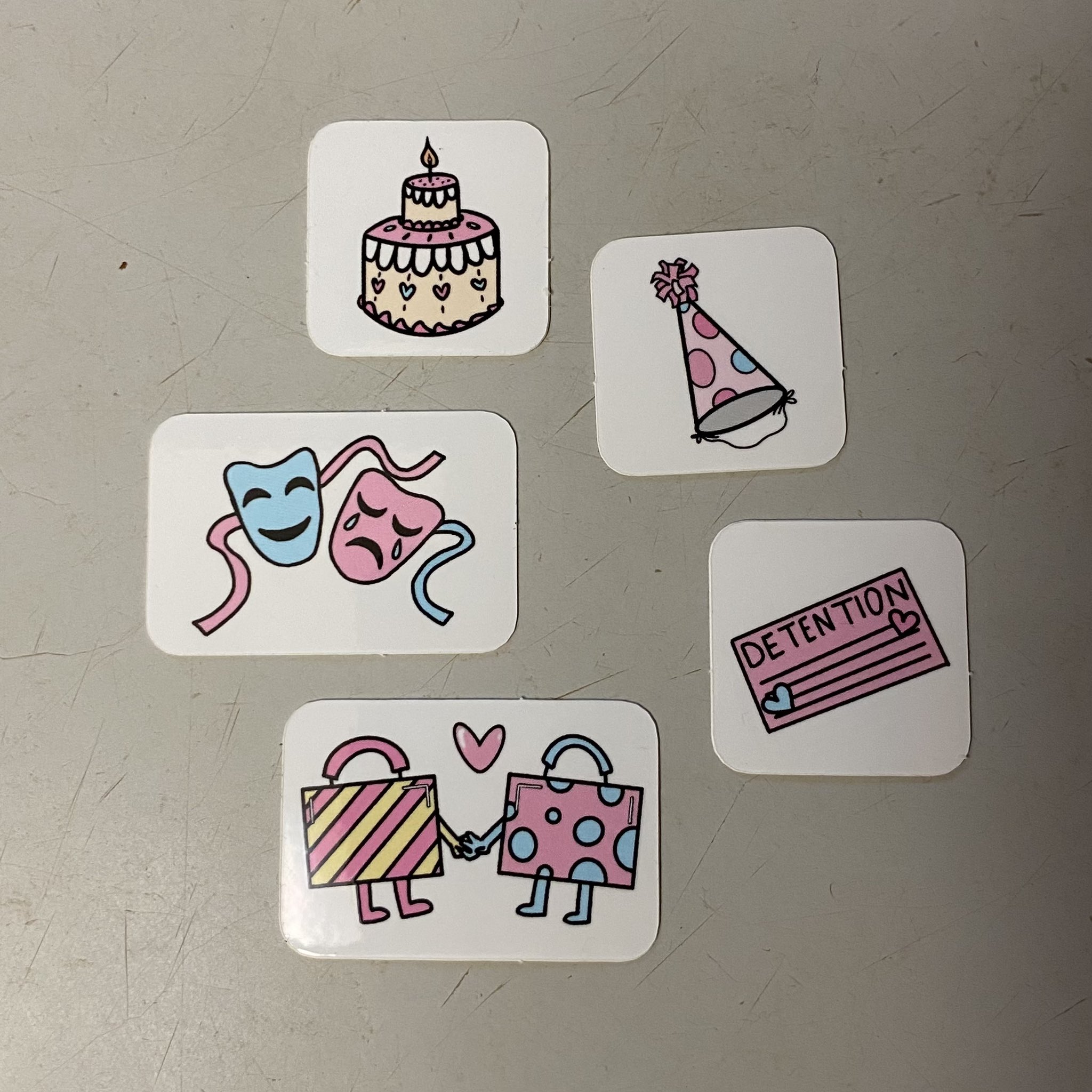 matthew on X: my school had a craft fair, and someone made these cute  little melanie martinez K-12 inspired stickers 💞   / X