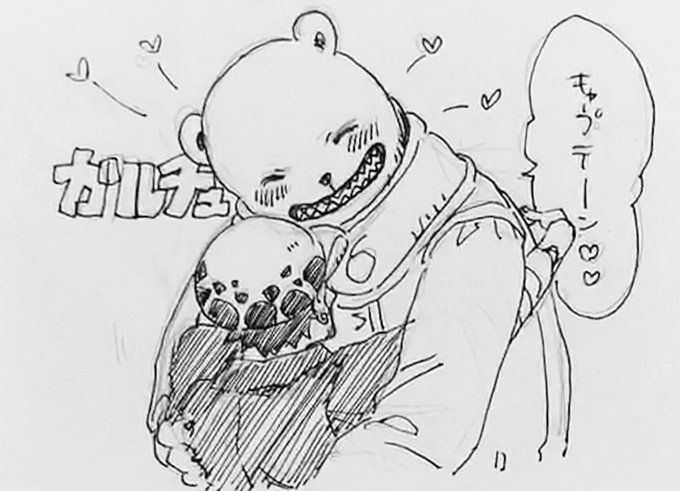 朝のアナログ落描き 