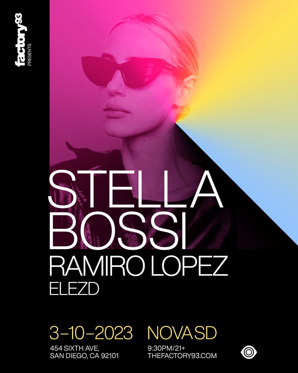 ElezD_Music's tweet photo. Absolutely stoked on this show! I will be playing for @TheFactory93 at @novasdclub on 3/10 alongside @bossi_stella &amp; @ramirolopez_ 

Roll call! https://t.co/AWimqdhOek