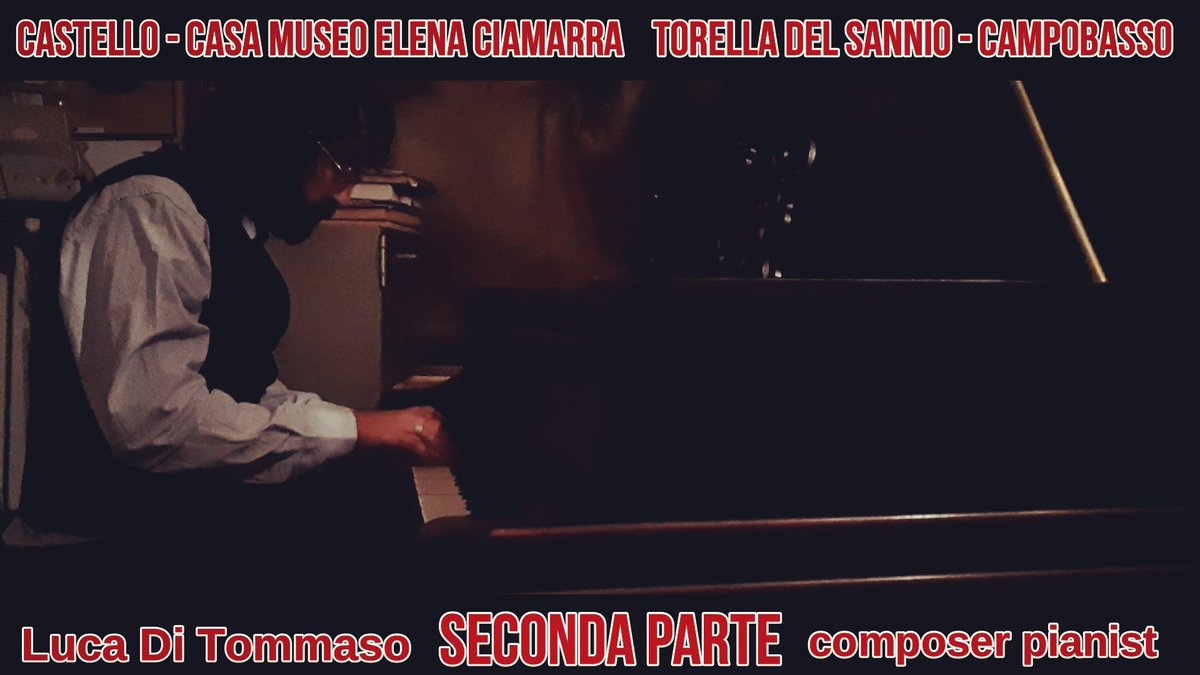 🎼❤️ 15 DICEMBRE ORE 22.00 SOLO SUL MIO CANALE YOUTUBE ANTEPRIMA LIVE 2022 ❤️🎶
#LucaDiTommaso #Composer #Pianist #Cinema #Teatro #Music #Love #Dream #Musica #Amore #Sogno #California #Hollywood #LosAngeles #Live #Pianoforte #Film #California #Molise #campobasso #TorellaDelSannio