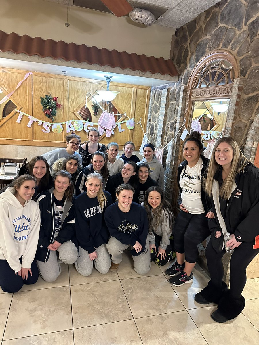 Such a fun pasta party with this team and surprise baby shower the night before our season opener!! Let’s Go Braves!! #tribe <a href="/IHHS_ATHLETICS/">Indian Hills Athletics</a>