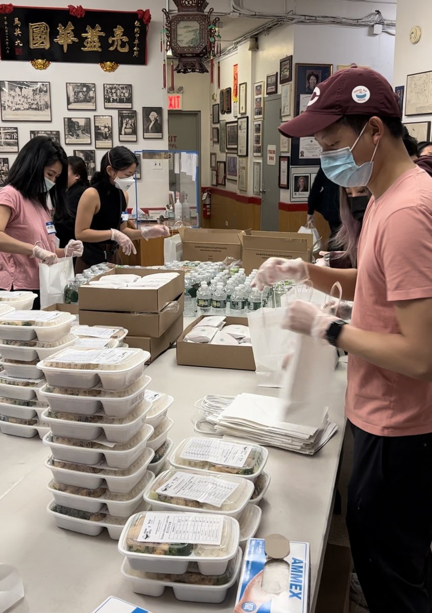Last weekend, we partnered with <a href="/mealsforunity/">Meals for Unity</a> to distribute 500 hot meals, desserts, and beverages to the elderly AAPI community in Chinatown. Thank you Mee Sum Cafe, Hop Lee, Dreamers, and <a href="/drinksanzo/">Sanzo</a> for providing these meals ❤️