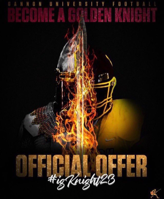 Blessed to get offered from @FootballGannon. Thank you @CoachSpittler for this opportunity.
