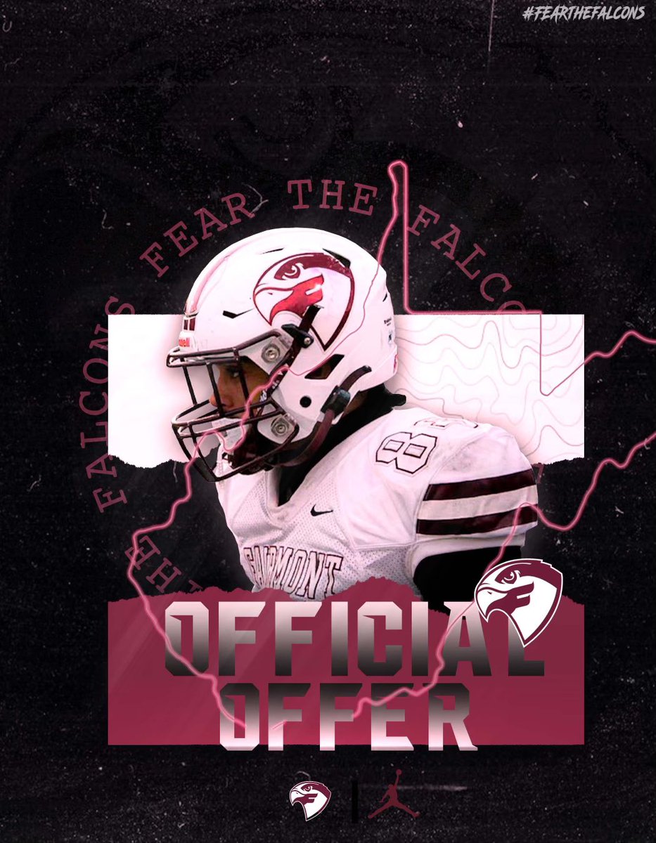 After a great conversation with @a_town4, I am blessed to earn an offer from @FairmontStateFB @CoachBeck56 @KellyFo93888247 @Jae_Juice72