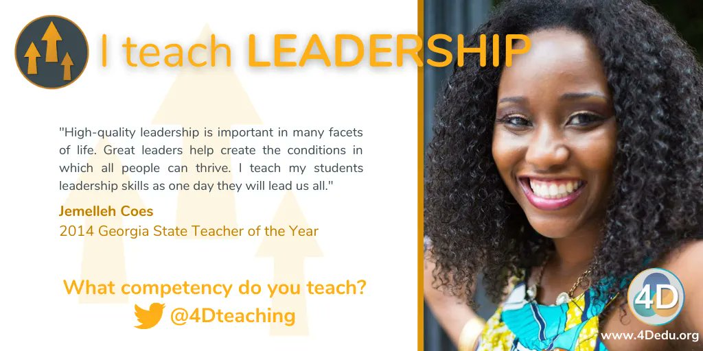 4D Education (@4ded4ai) on Twitter photo Why is it important for educators to infuse #Leadership into their teaching? <a href="/JemellehCoes/">Jemelleh Coes, Ph.D.</a> helped to develop a #ProfessionalLearning course to answer this question. Take a look: buff.ly/3vlGbXp Why is it important for educators to infuse #Leadership into their teaching? <a href="/JemellehCoes/">Jemelleh Coes, Ph.D.</a> helped to develop a #ProfessionalLearning course to answer this question. Take a look: buff.ly/3vlGbXp
