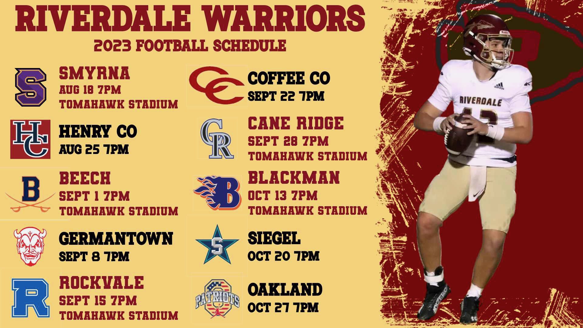 Riverdale high school football outlet