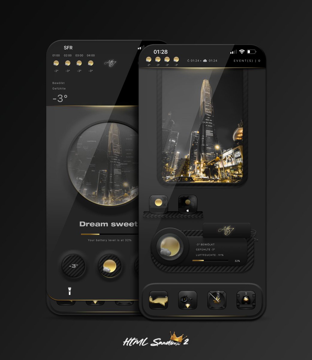 Attairdu57slm's tweet image. Ending my day with this setup. 
🖤💛

Check the new HTML Sandbox 2 app update, it’s awesome and now available in the App Store. 

More infos about it in the #iNNOVATION Discord server.

Get the App: apple.co/3tsdKaN

@thewaytozion 
@kleinmone 
#nojailbreak #iOS163Beta1