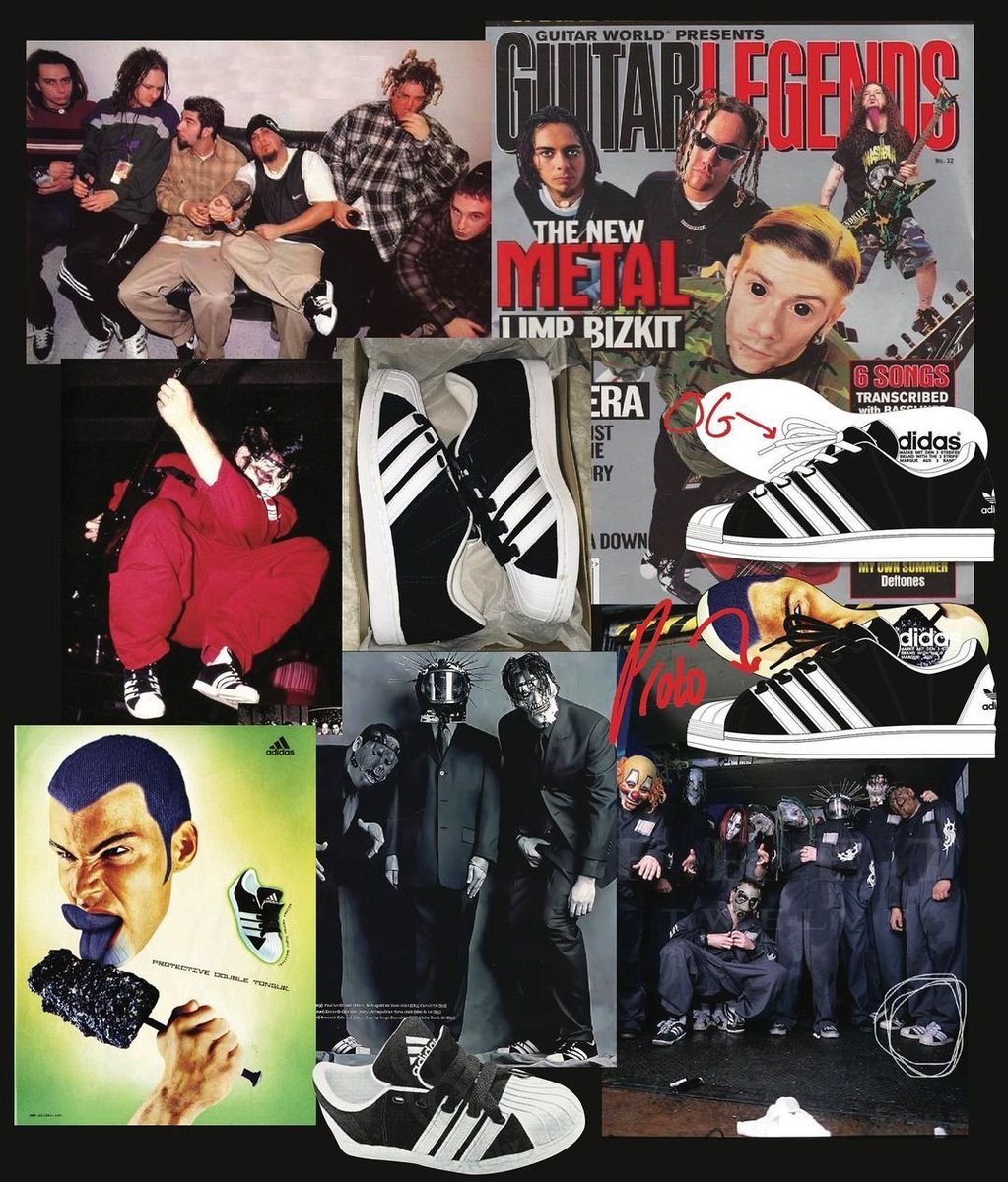 crazy ass moments in nu metal history Twitter: "ADIDAS relaunch their vintage Superstar design with advertisement featuring members of Limp Bizkit, Deftones, and Slipknot (2022) https://t.co/QHekLB1oO2" / Twitter