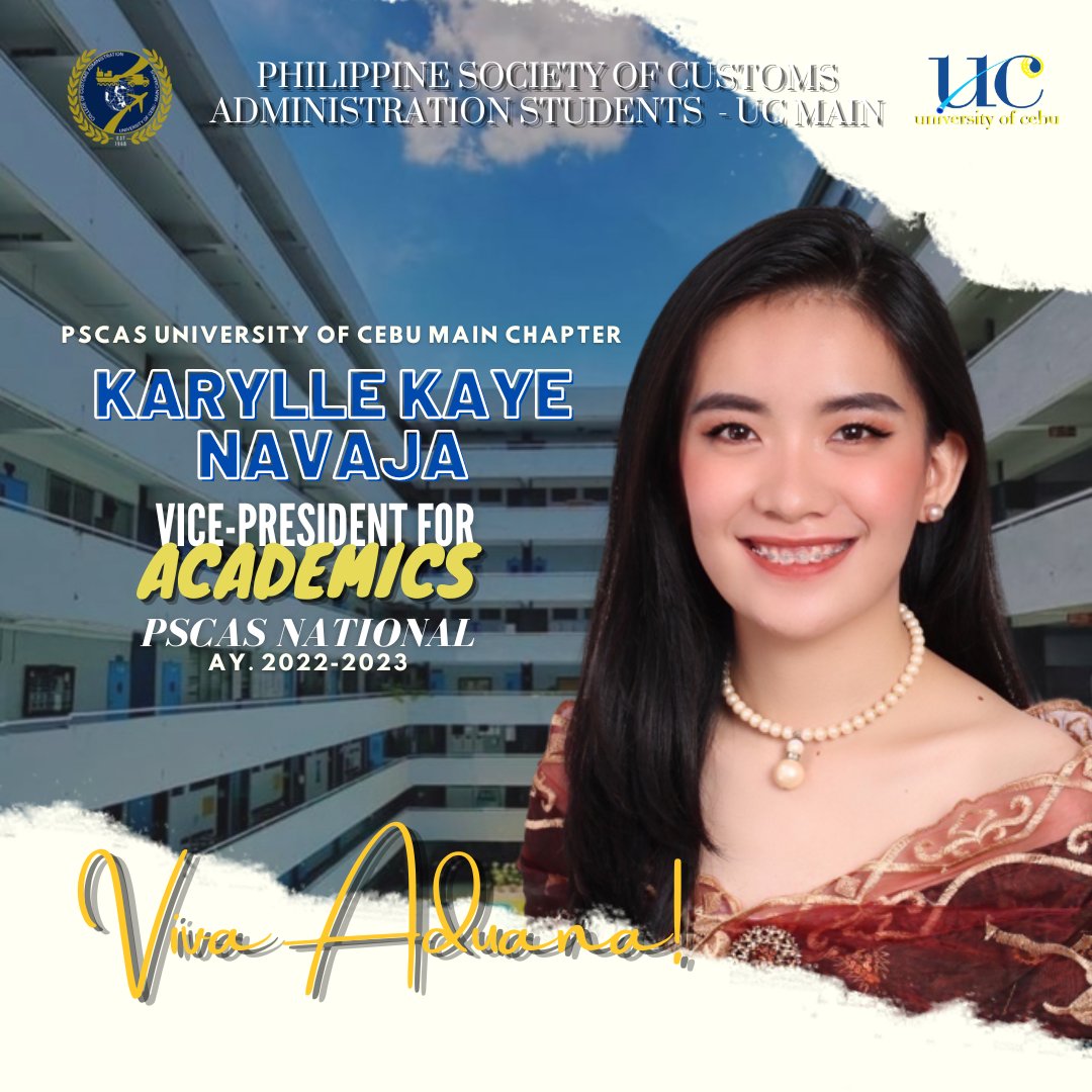 pscasucmain's tweet photo. Congratulations to the PSCAS UC-Main Campus President and UCCP-Main Campus Chairwoman, 𝐌𝐬. 𝐊𝐚𝐫𝐲𝐥𝐥𝐞 𝐊𝐚𝐲𝐞 𝐓. 𝐍𝐚𝐯𝐚𝐣𝐚 for being 𝐞𝐥𝐞𝐜𝐭𝐞𝐝 𝐚𝐬 𝐭𝐡𝐞 𝐏𝐒𝐂𝐀𝐒 𝐍𝐚𝐭𝐢𝐨𝐧𝐚𝐥 𝐕𝐢𝐜𝐞 𝐏𝐫𝐞𝐬𝐢𝐝𝐞𝐧𝐭 𝐟𝐨𝐫 𝐀𝐜𝐚𝐝𝐞𝐦𝐢𝐜𝐬! 👏🏻

Viva Aduana! 💛💙 https://t.co/taiLeQ2bj3