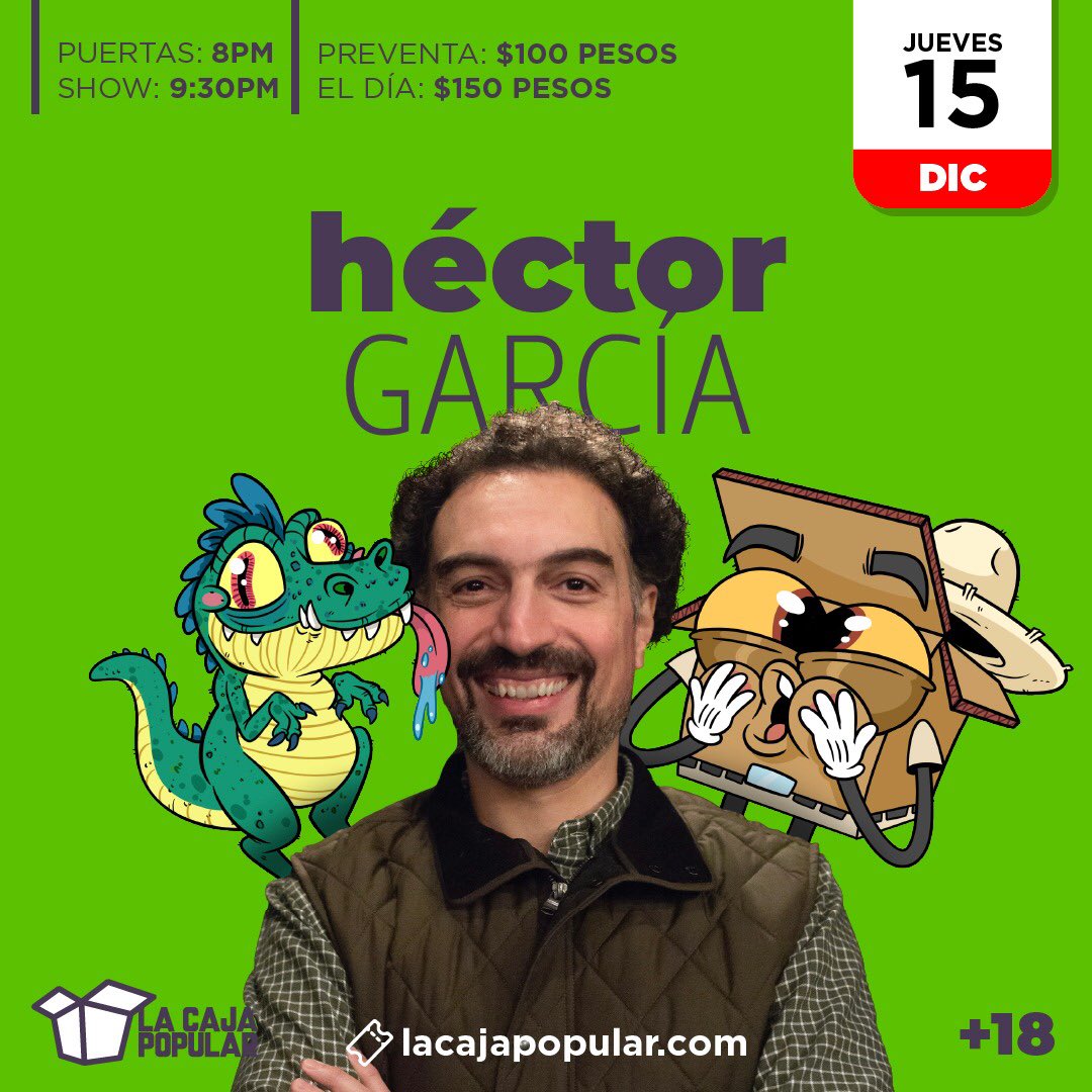 ¡Querétaro! Ya mero es mi show en <a href="/LaCajaPopular/">La Caja Popular</a> y se va a poner BIEN ñoño 🤓 

Me acompañan mis queridísimos y talentosos <a href="/wtfinck/">Finck</a> y <a href="/sam_borbolla/">Sam Borbolla</a>