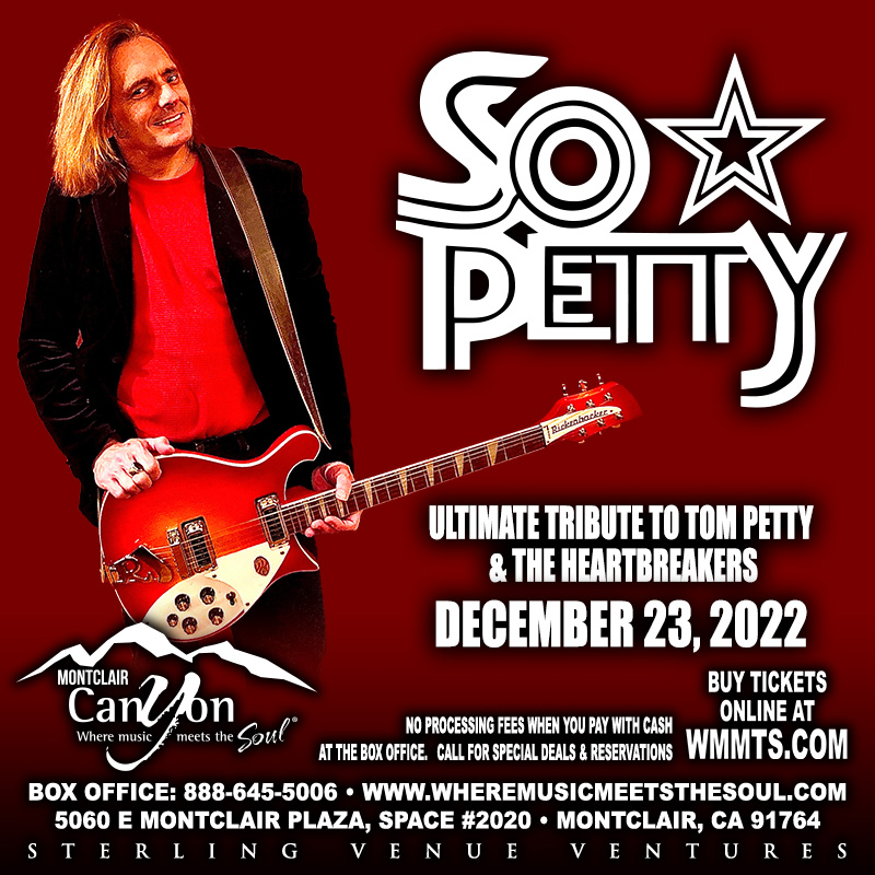 Celebrate what would have been Tom Petty’s birthday with So Petty, as they pay tribute to the man and his music. #wheremusicmeetsthesoul #montclaircalifornia #inlandempirenightlife #inlandempireevents