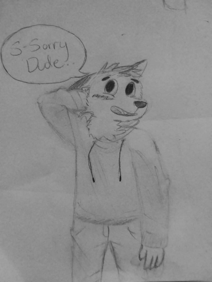 First art post wooooooww wow wowwow

He's just a little shy :(