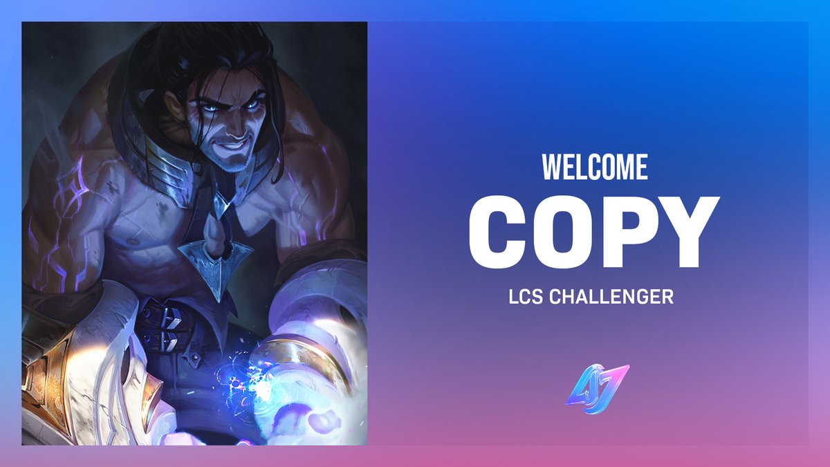 NRGLeague's tweet image. We've got another challenger player, do you copy? 📻

Welcome @CopyLol to our LCS Challenger Roster! #CLGWIN